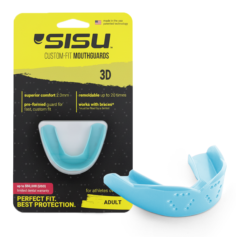 SISU 3D Tether Mouthguard (Charcoal Black)