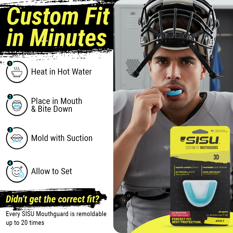SISU 3D Sports Mouthguard Simple Instructions