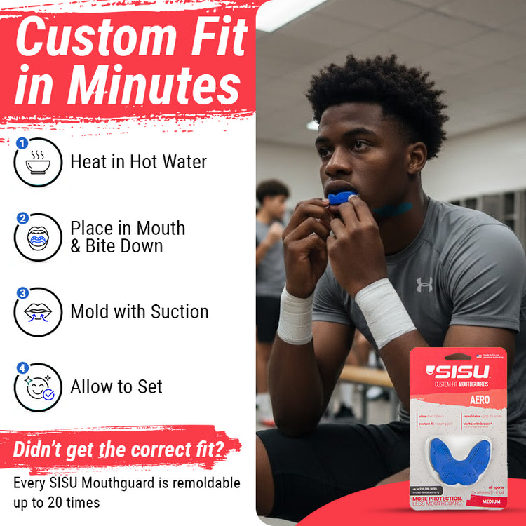 SISU Aero Sports Mouthguard Simple Instructions