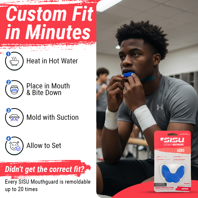 SISU Aero Sports Mouthguard Simple Instructions