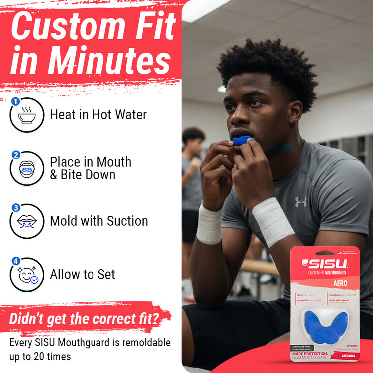 SISU Aero Sports Mouthguard Simple Instructions