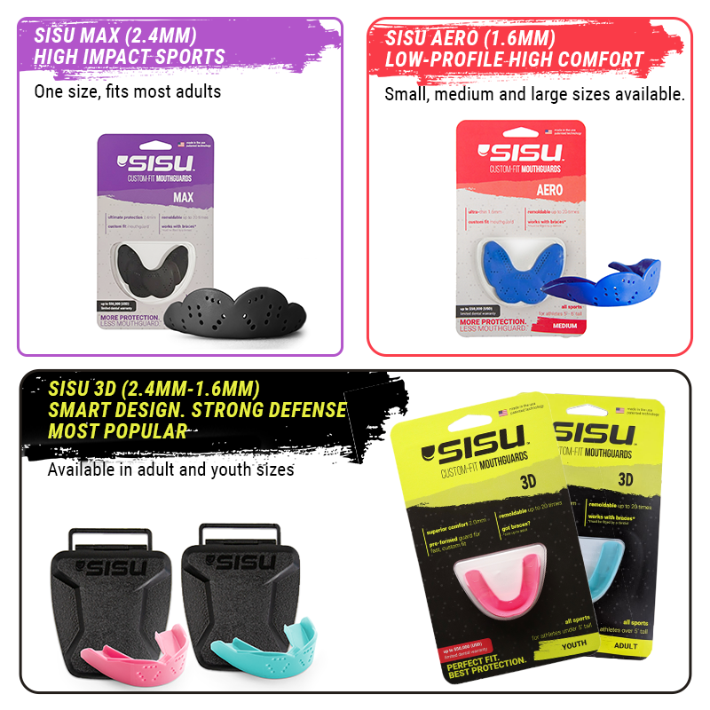 SISU Sports Mouthguard 3D Aero Max Comparison