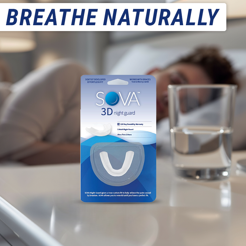 SOVA 3D Night Guard Packaging Lifestyle